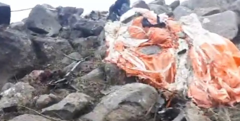 Կադրեր ՍՈւ–25–ի կործանման վայրից