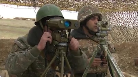 Կադրեր Արցախում անցկացվող զորախաղերից