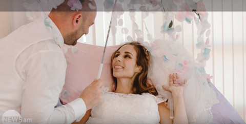 Քաղցկեղից մահացող կինը մահվանից առաջ հոսպիսում ամուսնացել է
