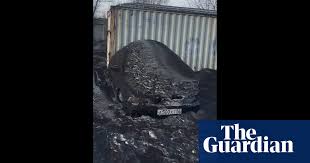 Black snow falls in Russia