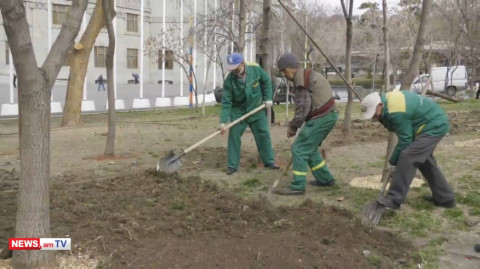 Քաղաքապետարանը քանդված սրճարանների տեղում բարեկարգման աշխատանքներ է սկսել