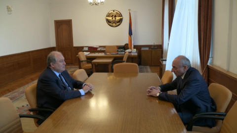 Արմեն Սարգսյանի հանդիպումը Բակո Սահակյանի հետ