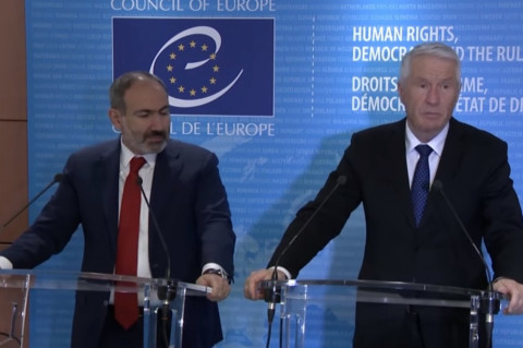 Փաշինյանի եւ Յագլանդի համատեղ ասուլիսը՝ Ստրասբուրգում