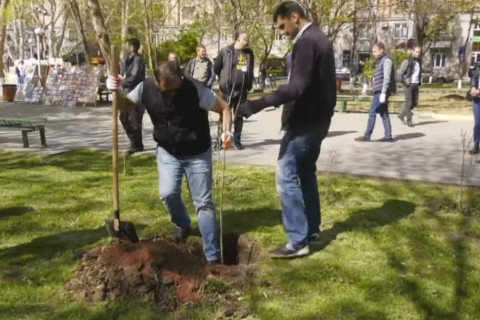 Քաղաքացու օրվան նվիրված ծառատունկ Սարյանի անվան պուրակում