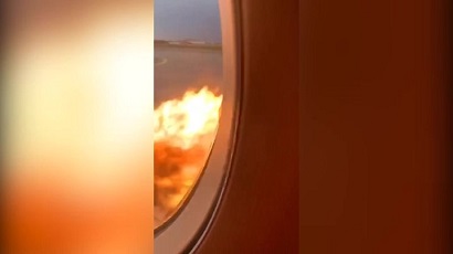 SSJ-100 –ի ուղեւորները նկարահանել են ինքնաթիռի ներսում բռնկված հրդեհը
