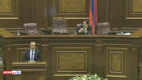 Անտանելի աղմուկ է, մի արեք ըտենց. Ալեն Սիմոնյանը նկատողություն արեց զրուցող պատգամավորներին