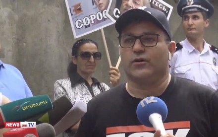 «ՎԵՏՕ»–ի բողոքի ակցիան՝ Սորոսի գրասենյակի դիմաց