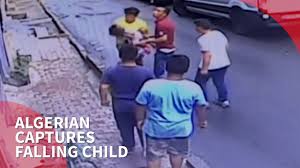 Algerian boy, 17, rescues baby falling from 2nd floor window