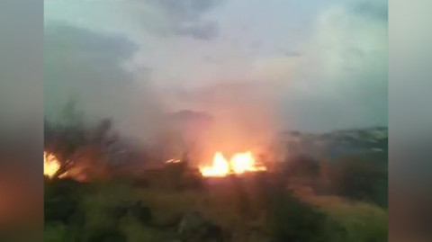 Խոշոր հրդեհ Նորքի անտառներում