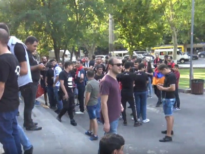 FAF-ի երթը Հայաստան - Իտալիա խաղից առաջ