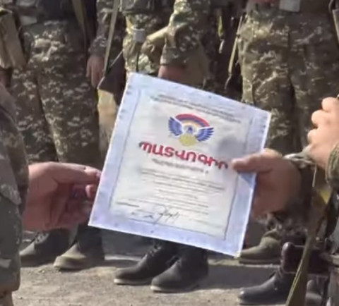 Զինապարտ սակրավորները պարգևատրվեցին