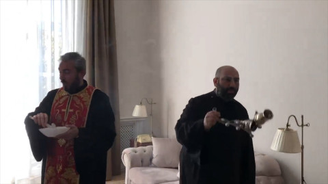 Օրհնության կարգ՝ վարչապետի առանձնատանը