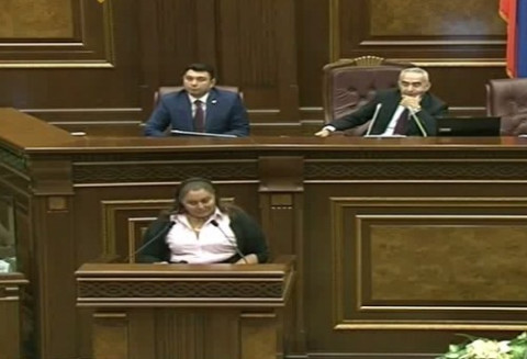 Շուշան Պետրոսյանի պաթետիկ ելույթը ԱԺ-ում