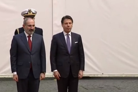 Փաշինյանը ժամանել է Հռոմի Կիջի պալատ՝ հանդիպելու Իտալիայի նախարարների խորհրդի նախագահի հետ