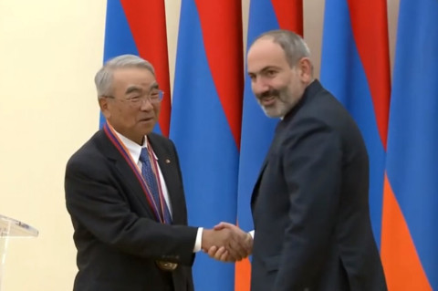 Փաշինյանը ՀՀ պետական մրցանակ է հանձնել ճապոնացի գիտնական Տակեո Կանադեին