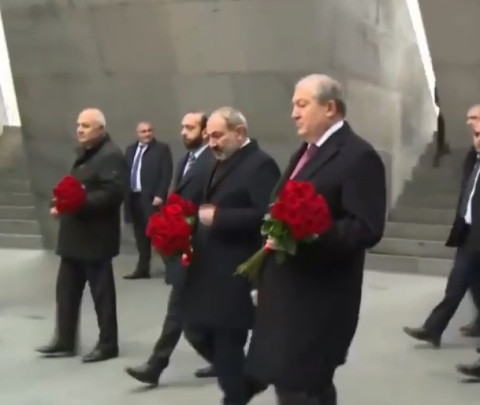 Փաշինյանն ու Արմեն Սարգսյանը այցելել են Ծիծեռնակաբերդ