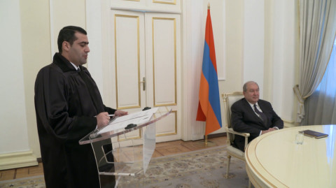 Բաղրամյան 26–ում տեղի է ունեցել դատավորների երդման արարողություն