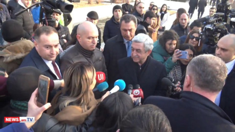 Ուզում եք՝ այս լուսավորը օրն անդրադառնամ հերյուրանքների՞. Սերժ Սարգսյան