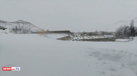 Թալինում ձնաբուք է