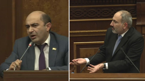 «Սիսակին ասել եք՝ հարց տուր, ասածս սրբագրեմ». թեժ բանավեճ Մարուքյանի եւ Փաշինյանի միջեւ