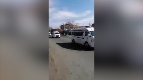 Տասնյակ Շտապօգնության մեքենաներ Էջմիածնում