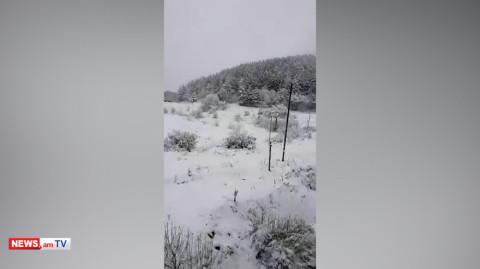 Ջերմուկում ձյուն է տեղում