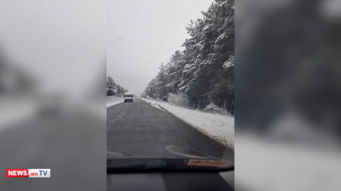 Գեղարքունիքի մարզում ձյուն է տեղում