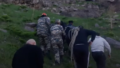 Փրկարարները դուրս են բերել Քասախի կիրճն ընկած քաղաքացուն