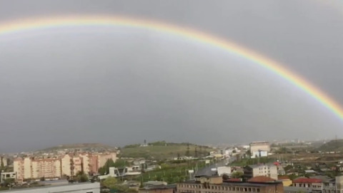 Եզակի գեղեցիկ ծիածան՝ Երեւանում
