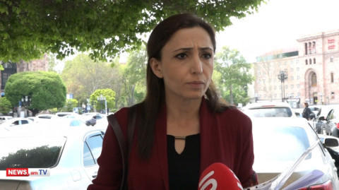 Մարինա Խաչատրյանը Կառավարության դիմաց պահանջում է ոստիկանապետի հրաժարականը