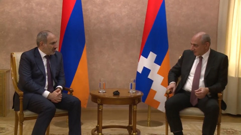 Նիկոլ Փաշինյանի ու Բակո Սահակյանի հանդիպումը Ստեփանակերտում