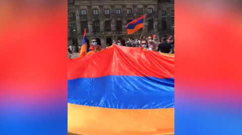 ՀՅԴ Հոլանդիայի Հայ դատի բողոքի ակցիան՝ ընդդեմ ադրբեջանական սադրանքների