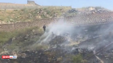 Խոշոր հրդեհ Երեւան-Սեւան ավտոճանապարհին