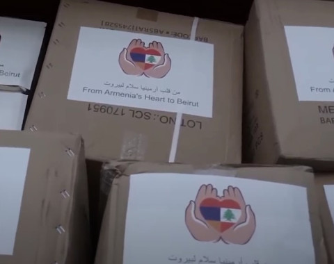 Հումանիտար աջակցությամբ երրորդ ինքնաթիռը Հայաստանից ուղևորվեց Բեյրութ