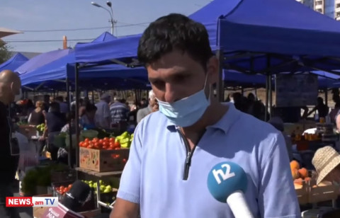 Հուսանք՝ վաղն էլ էստեղ չեն որոշի ուրիշ բան սարքել․ Կասյանի գյուղմթերքի շուկան նոր վայր է տեղափոխվել