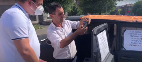 Քայլերթով շարժվելու եմ Երեւան` պահանջեմ Փաշինյանի հրաժարականը. Գյումրիում հացադուլ անող քաղաքացի