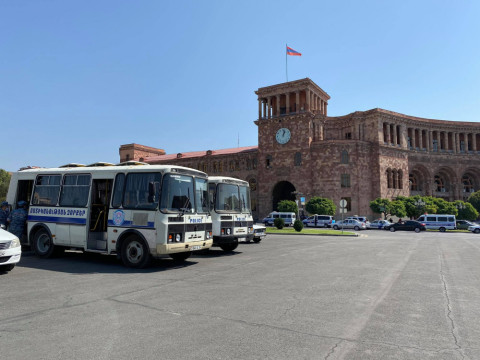 Ոստիկանությունն ուժեր է կենտրոնացրել Հանրապետության հրապարակում