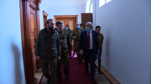 Աննա Հակոբյանը տեսանյութ է հրապարակել ամուսնու արցախյան այցից