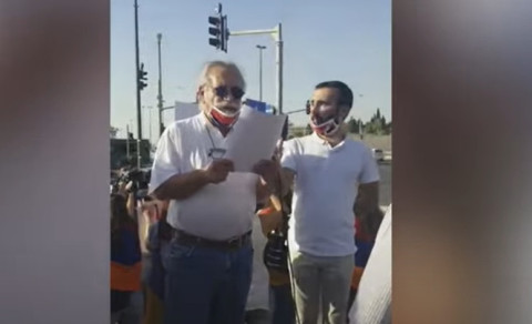 Բողոքի ակցիա Իսրայելի ԱԳՆ-ի դիմաց. հայերը պահանջում են զենք չվաճառել Ադրբեջանին