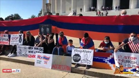 ՀՅԴ-ական երիտասարդների բողոքի լուռ ակցիան Վաշինգտոնի կենտրոնում