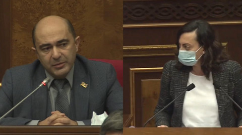 Ուզում եք ասել՝ 88 պատգամավոր հարկ չի համարո՞ւմ այդ հարցը քննարկել. Մարուքյանը՝ Լենա Նազարյանին
