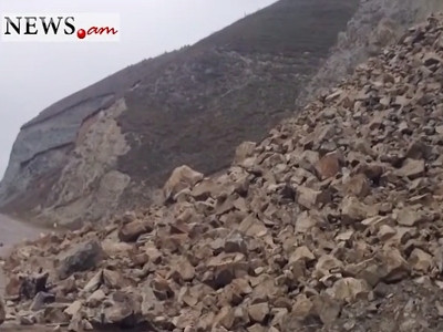 Վանաձոր-Դիլիջան ավտոճանապարհին տեղի է ունեցել փլուզում