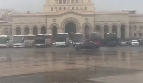 Ոստիկանությունը մեծ թվով ուժեր է կենտրոնացրել Հանրապետության հրապարակում