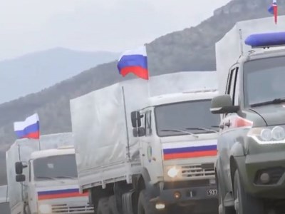 Ռուս խաղաղապահները սնունդ ու շինանյութ են տեղափոխել Քարվաճառ