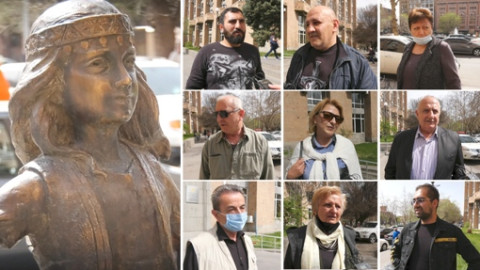 Կոյուղո՞ւց է դուրս եկել. քաղաքացիները՝ «Անվախ աղջկա» արձանի մասին