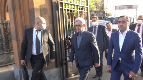 Սերժ Սարգսյանը մասնակցում է Հրաչյա Հարությունյանի հոգեհանգստին
