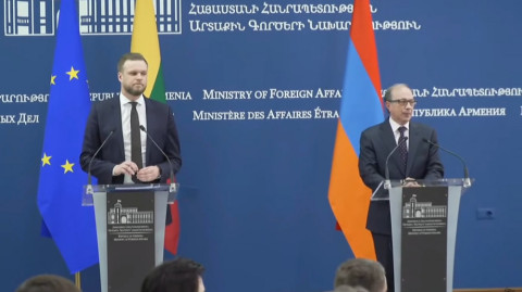 Հայաստանի և Լիտվայի ԱԳ նախարարների համատեղ մամուլի ասուլիսը