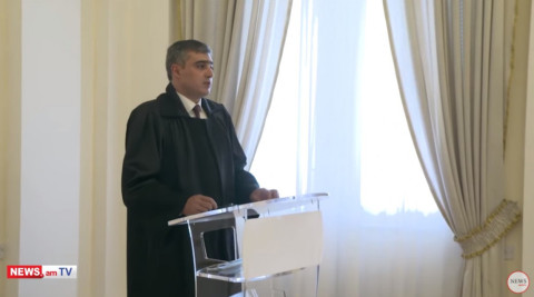 Վերաքննիչ քաղաքացիական դատարանի դատավոր Նարեկ Գաբրիելյանի երդման արարողությունը