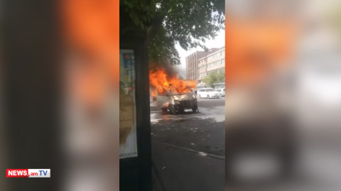 Կոմիտասի պողոտայում երթուղային է այրվում
