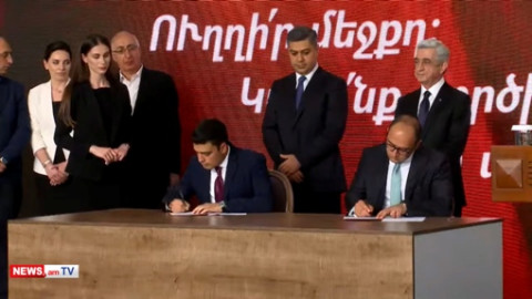 Ստորագրվեց «Պատիվ ունեմ» նախընտրական դաշինքի հուշագիրը